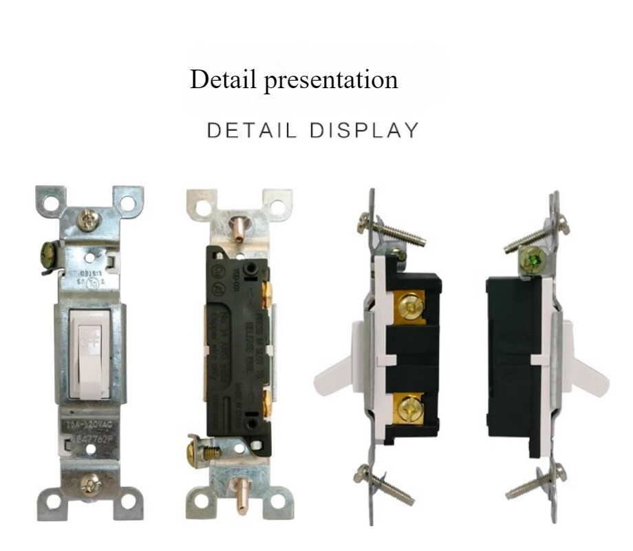 Two (2) Leviton ILLUMINATED Light Switch, GLOWS IN DARK, White, Single Pole, 15A