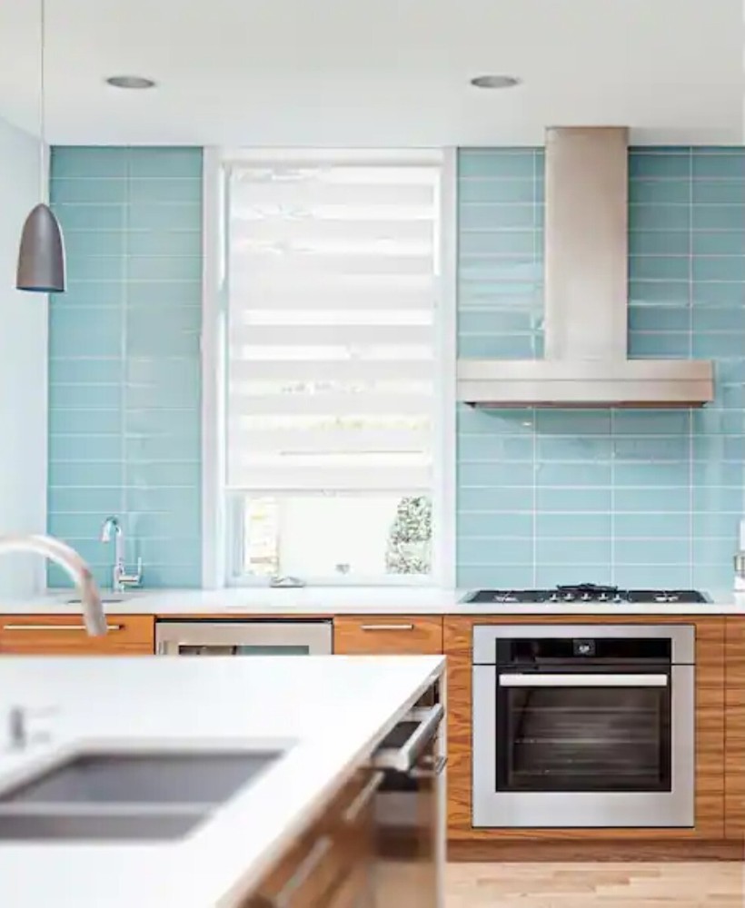 Chicology Cordless Dual Layer Zebra Roller Shade 54" x 72" - Basic Arctic