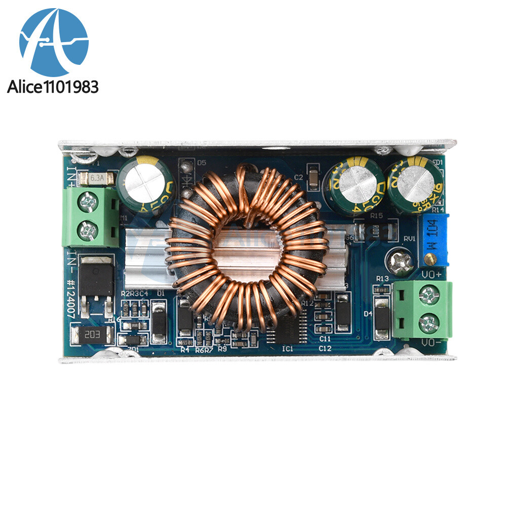 100W 6A DC-DC Buck Module Adjustable Step-Down Power Module 10-90V to 1.5-60V