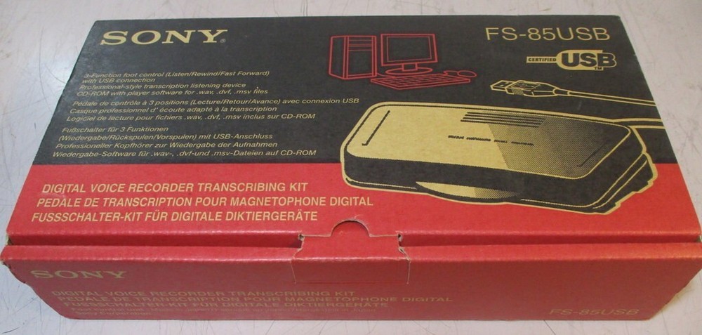 Sony FS-85USB Desktop Digital Transcriber (NEW IN BOX)