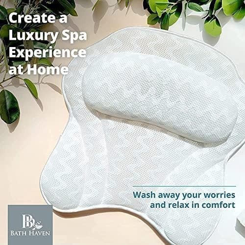 Luxury 3D Air Mesh Bath Pillow - Extra Large Soft Support for Relaxation