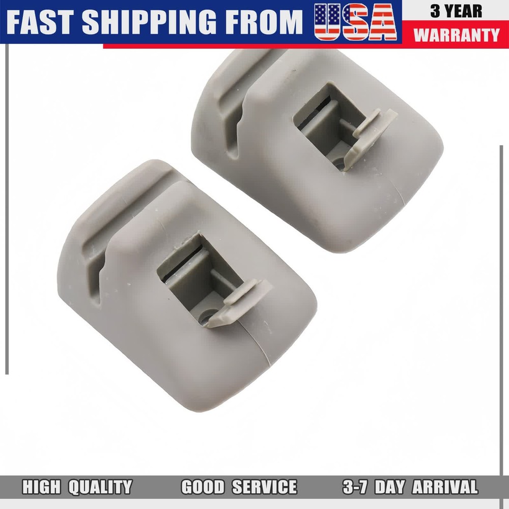 NEW Pair Grey Sun Visor Retainer Clip for Ford Focus 2000 2001 2002 2003-2007