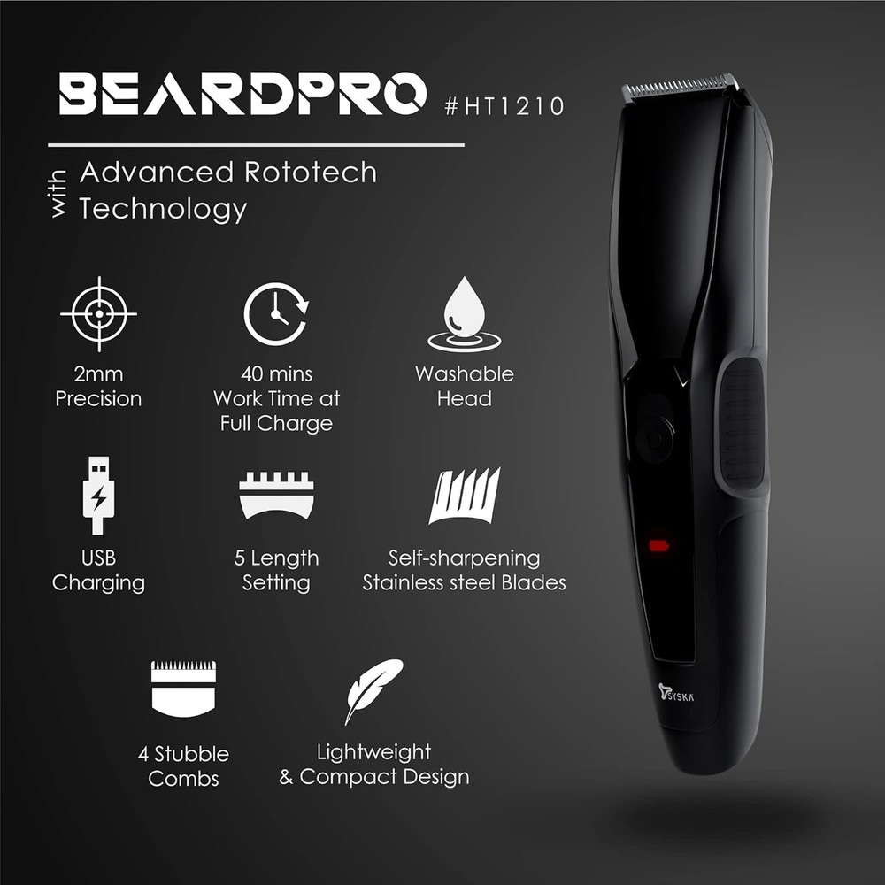 Syska BeardPro Beard Trimmer Model Number: HT1210
