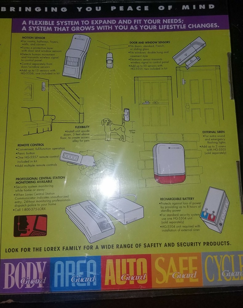 NEW Lorex Home Guard Wireless Security System HG-5551z SEALED