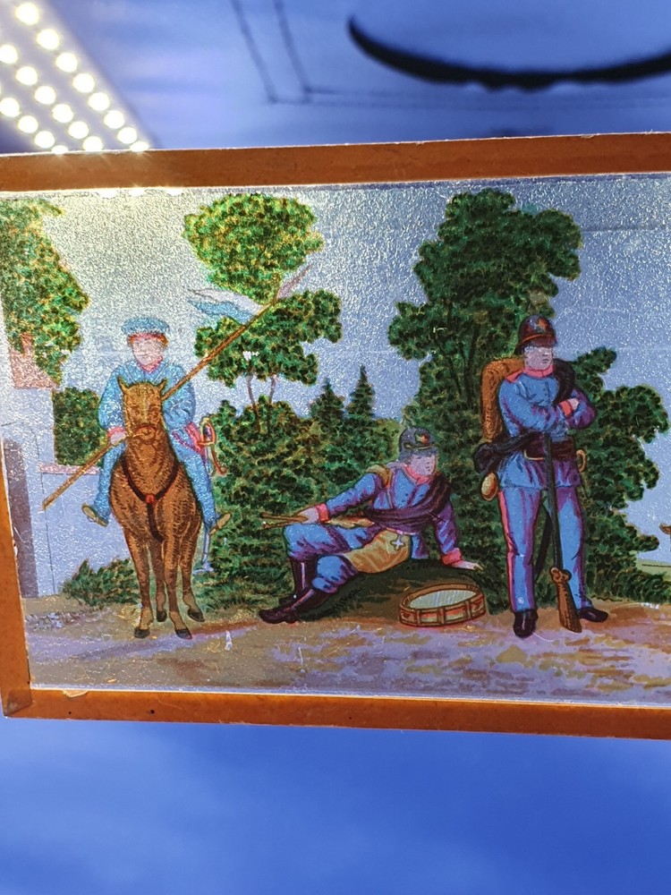 5 Vintage Glass Panoramic Magic Lantern Slides