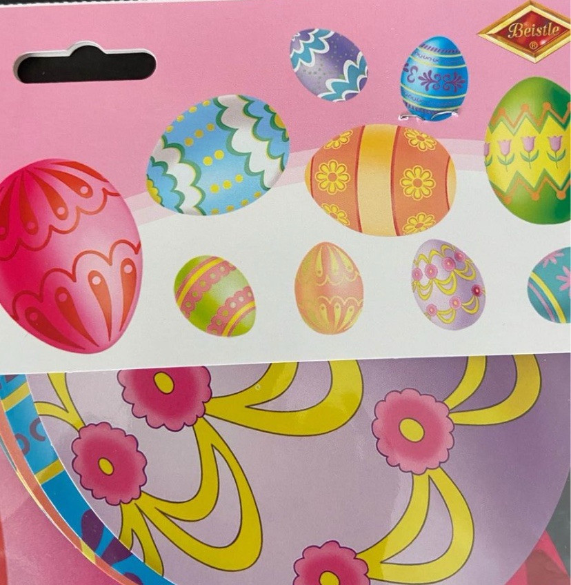Beistle Colorful Easter Egg Cutouts (10/pkg) - Decoration for Easter