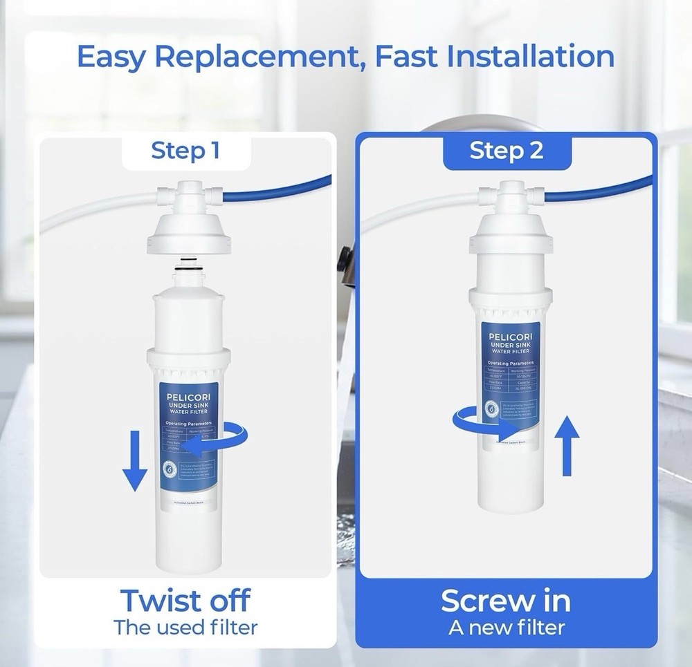 PELICORI Water Systems F.SET.SS-2.5 Max Flow Filter Replacement Elf-SS-2.5-R (2)