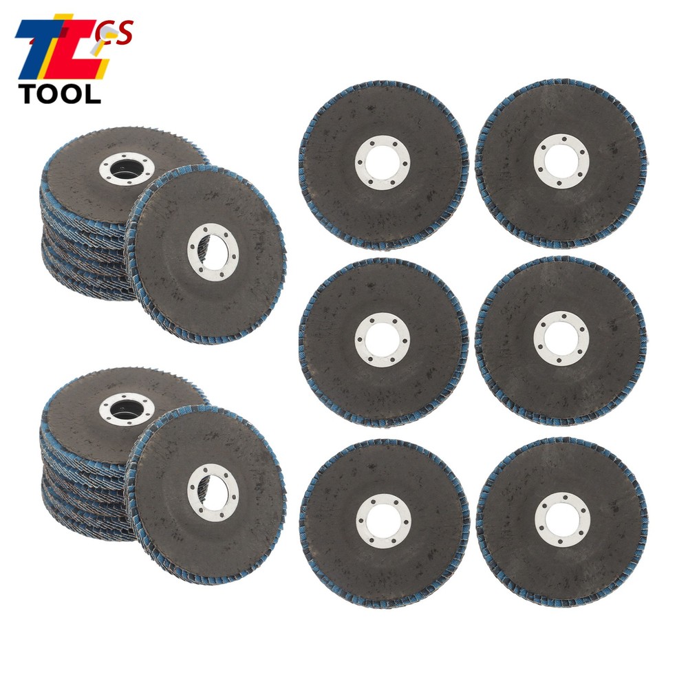 20 Pack Ceramic Flap Discs 60 Grit 4-1/2" x 7/8 Inch Type 29 for Angle Grinder