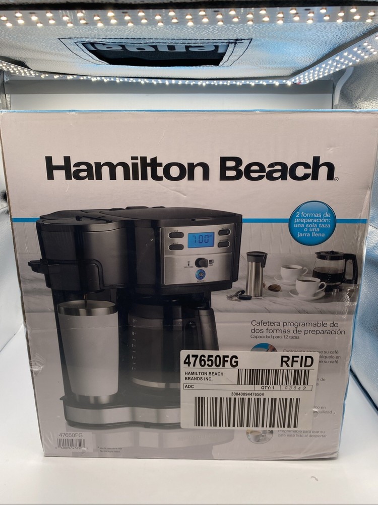 Hamilton Beach 47650 2-way Programable Coffee Maker- Black
