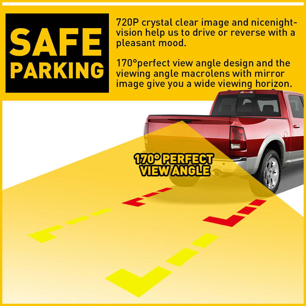 For 2009 2010 Dodge 2011-17 Ram 1500 2500 3500 EOA Tailgate Handle Backup Camera