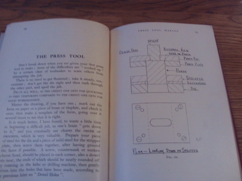 Press Tool Making Very scarce vintage book