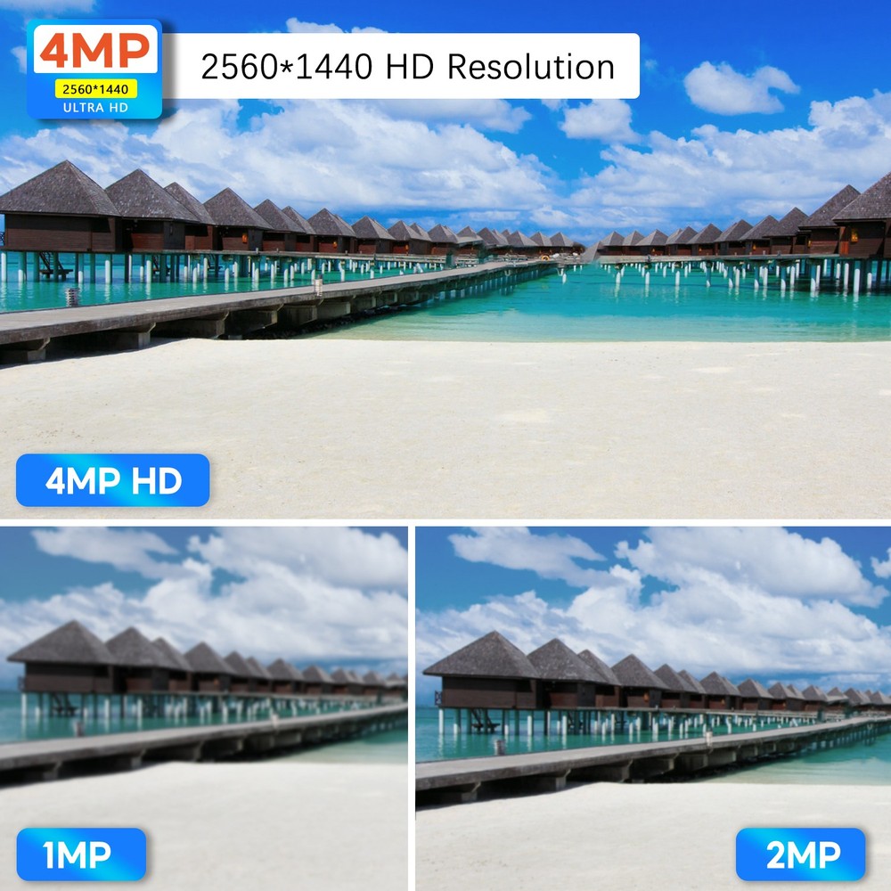 4MP HD POE IP Security Audio Bullet Camera Outdoor for Security for NVR