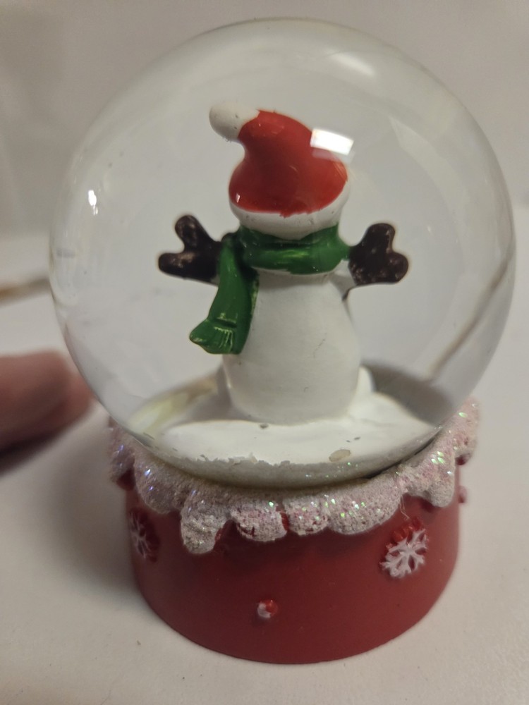 Christmas Snowman Snow Globe Peace Decor