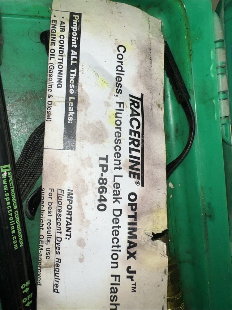 Tracerline Fluorescent Leak Detection (USED) Incomplete