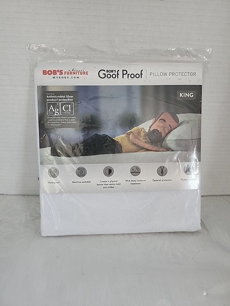 Bob’s Goof Proof King Size Pillow Protector New In Package