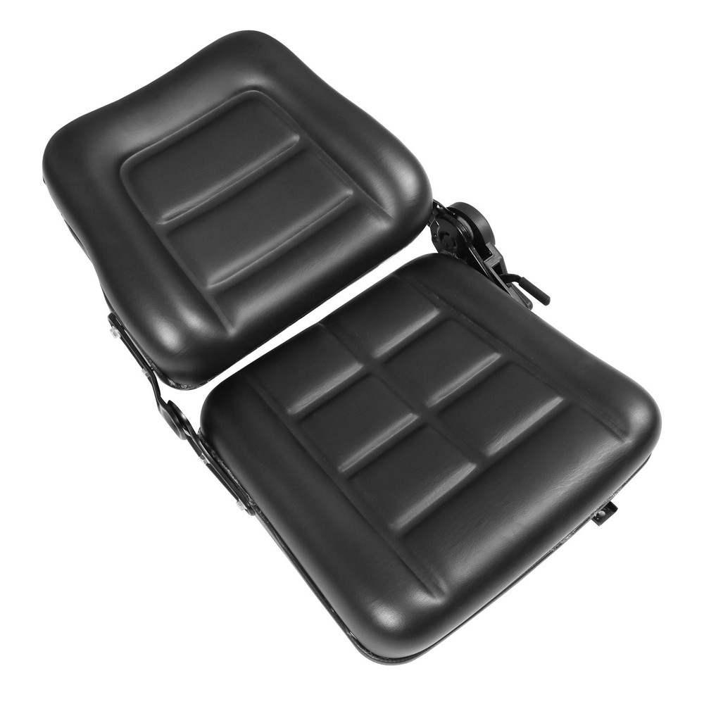 Black Universal Forklift Seat Fold Down Tractor Seat With Slide