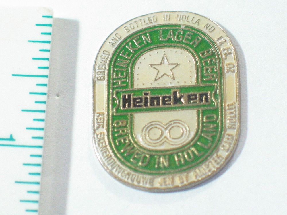 Heineken Beer Label Vintage Pin ** #19