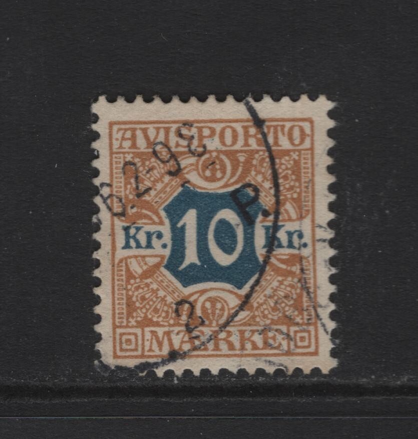 DENMARK SC#P10 -- USED, VF/XF --