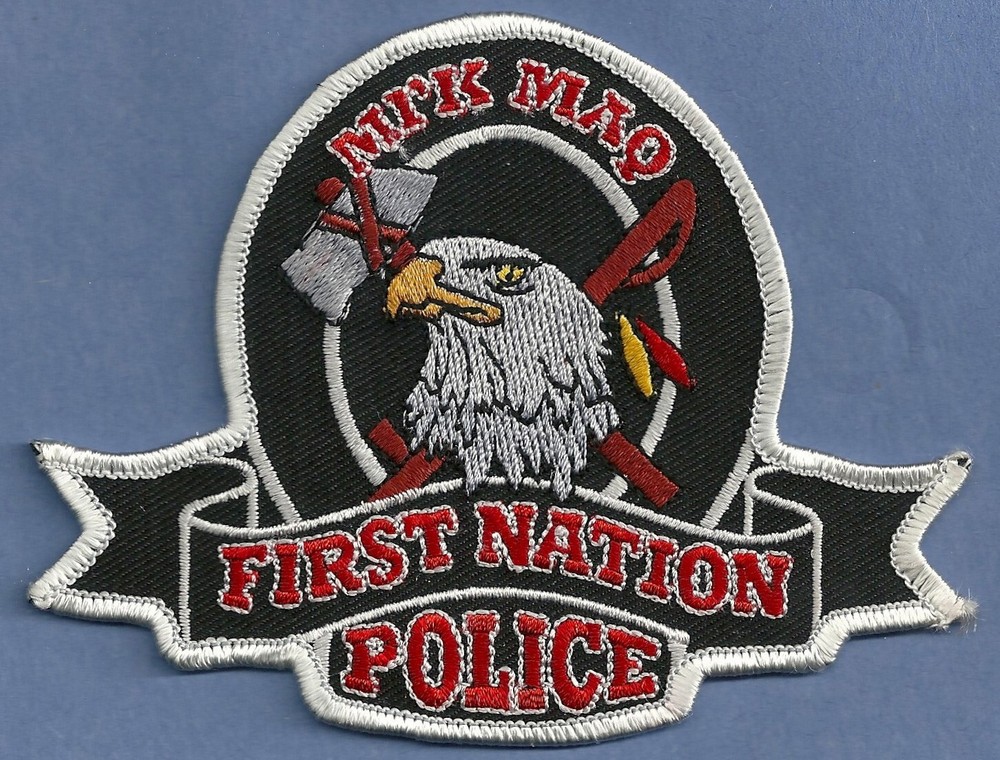FIRST NATION MI'K MAQ ONTARIO  CANADA POLICE PATCH