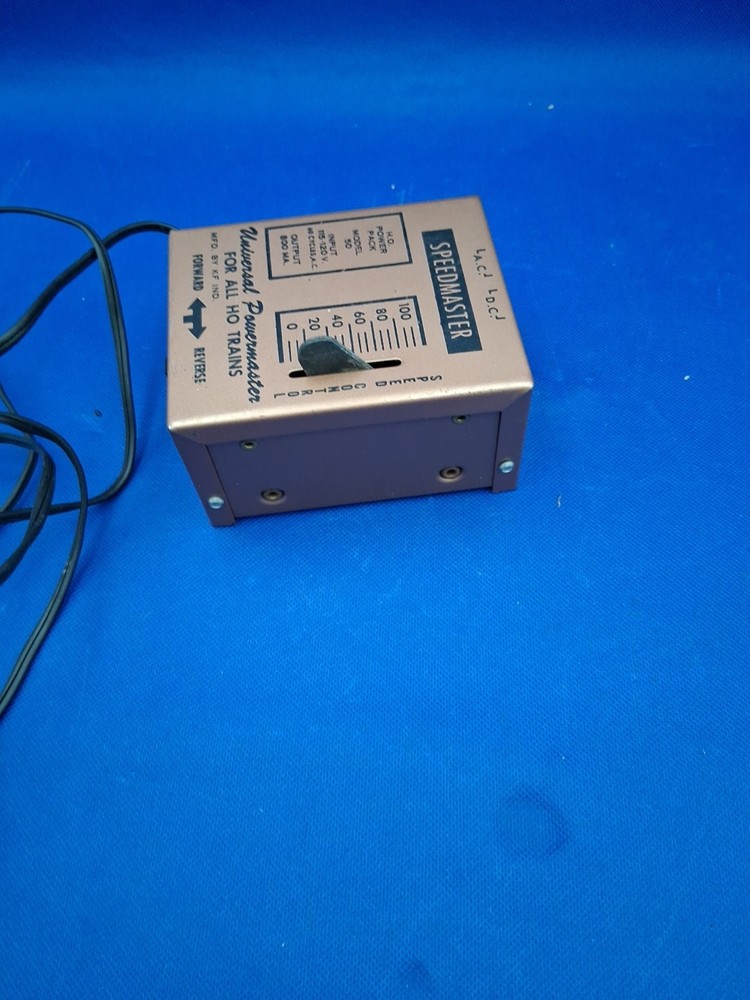 KF INDUSTRIES HO Power Pack Model 50 Controller Transformer Train Vntg Untested