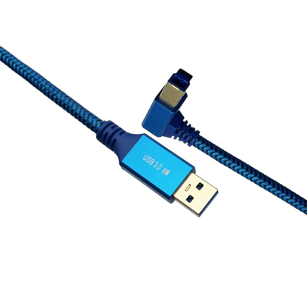 Seadream Angle USB 3.0 Printer Cable Braided 10FT;USB Type A to B 10FT