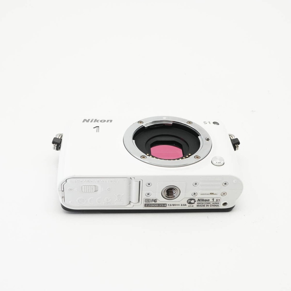 Nikon 1 S1 White Mirrorless Camera #AA4875