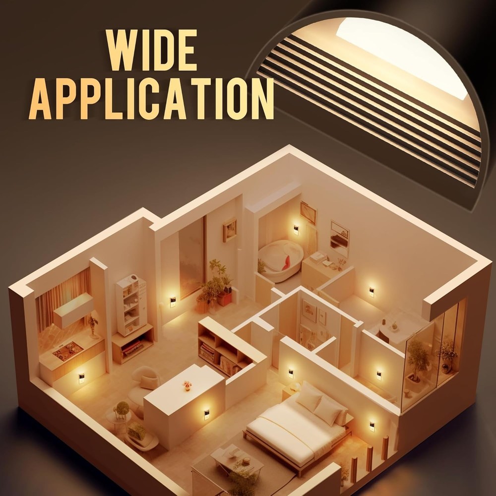 DORESshop LED Night Light[2 Pack], Night Lights Plug into Wall, 3 Level Brightne