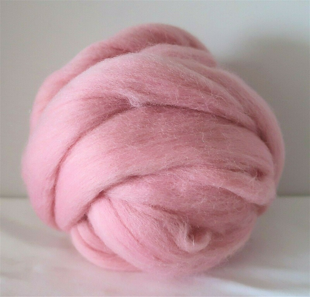 PINK WOOL ROVING -  3.5 OZ - SPINNING - FELTING