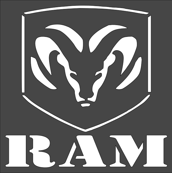 6"x6" Clear Plastic Stencil - Ram (RE445)