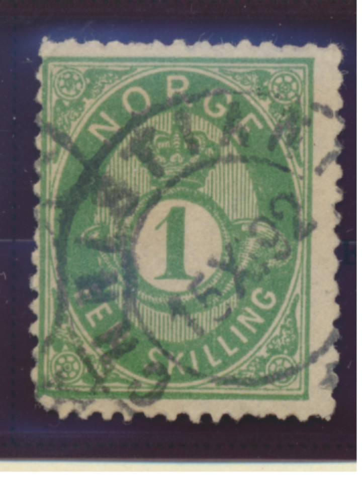 Norway Stamp Scott #16, Used