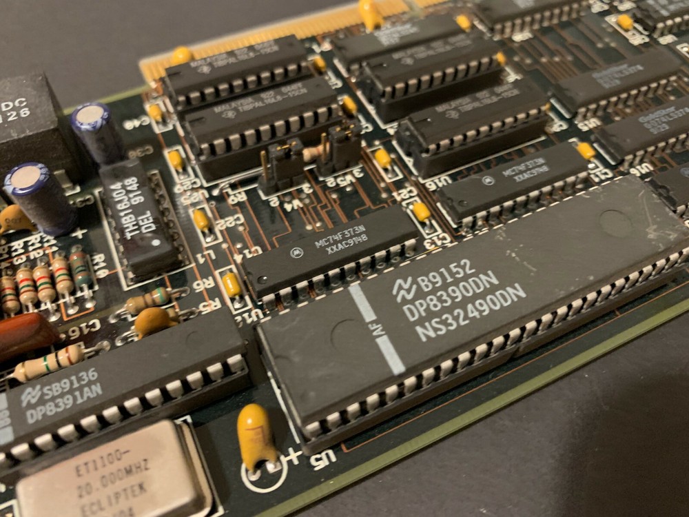 QTY-1 INVISIBLE SOFTWARE IBM ETHERNET CONTROLLER SOME IC'S PRE-OWNED RARE