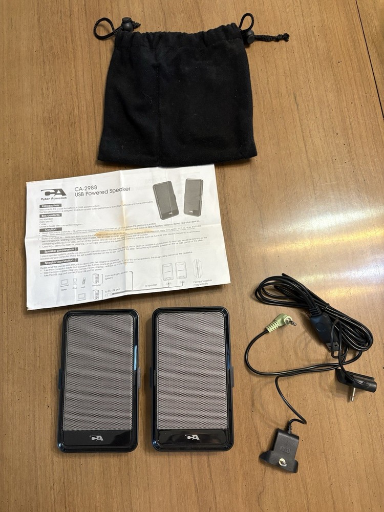 USB Powered Speakers In Carry Bag