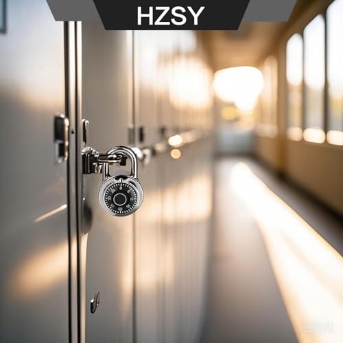 Combination Padlock 12 Pack, Fixed Dial Combination Padlock with 12 PACK Black