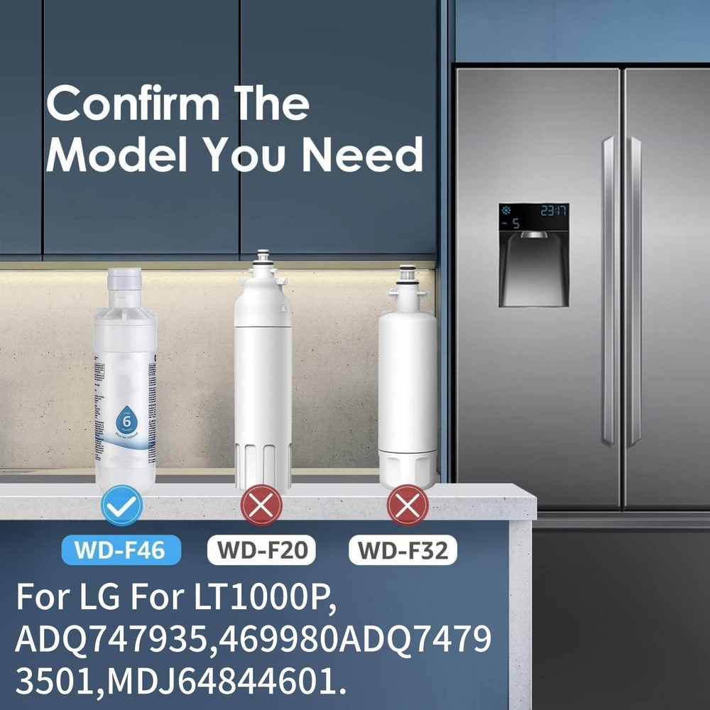 Refrigerator Water Filter ADQ747935 For LG LT1000P LT1000PC LT1000PCS Models