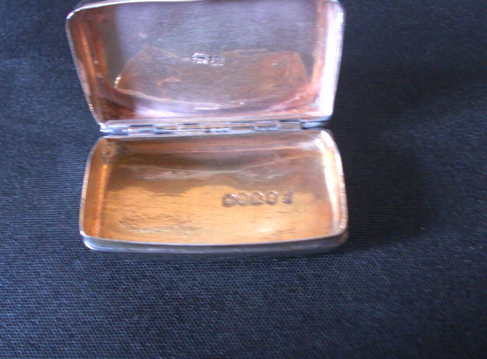 SOLID SILVER Rare LARGE SNUFF BOX GEORGE 111 Date 1812 London by William Elliott