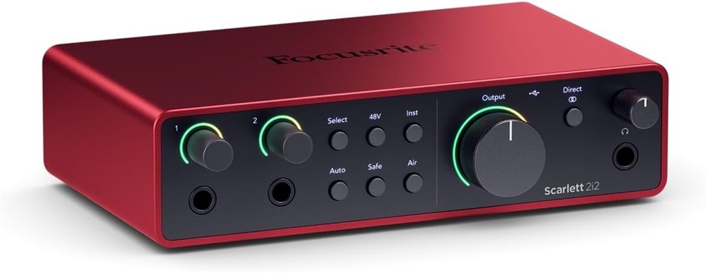Focusrite Scarlett 2i2 4th Gen Studio Bundle: Pro Tools & Mic Setup