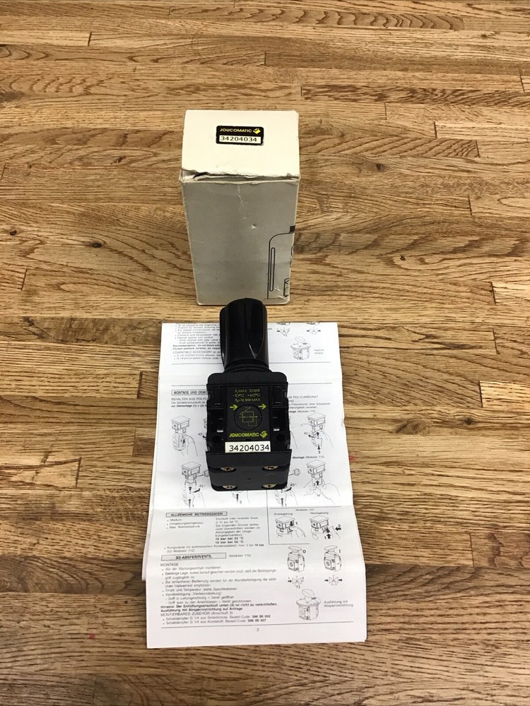 Joucomatic 34204034 Pressure Regulator New D-5