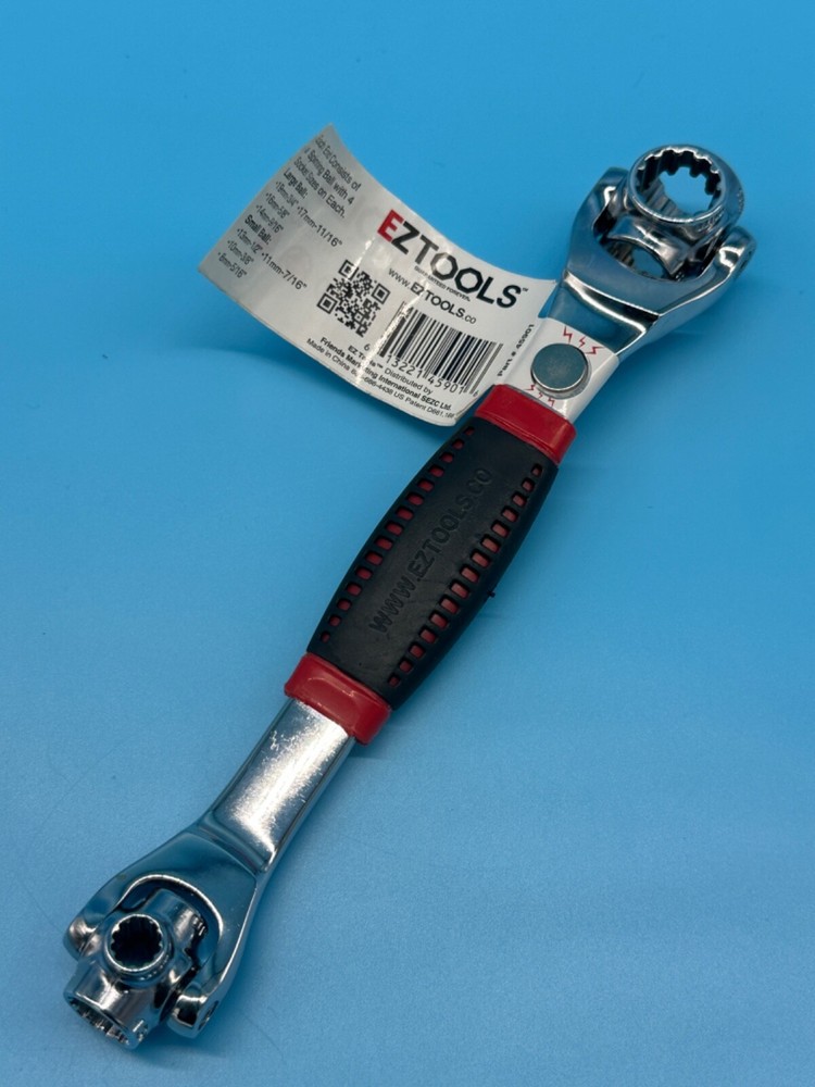 EZ Tools 48 in 1 Dog Bone Wrench SAE & Metric Multi-Tool - Black