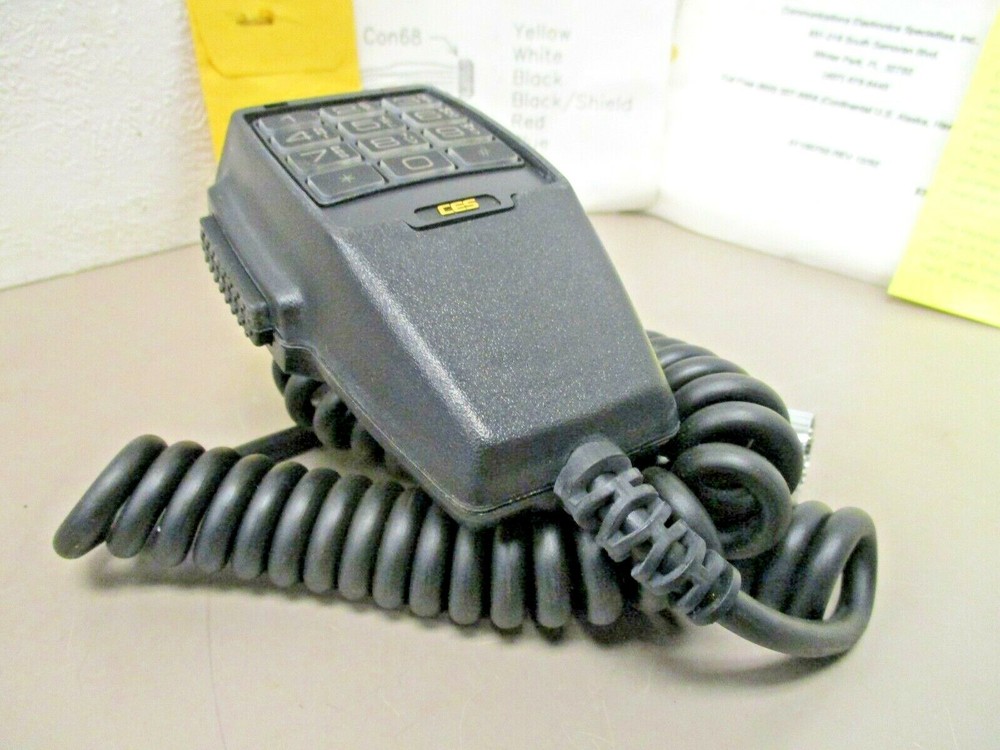 CES 805 DTMF Keypad Heavy Duty Programmable Microphone 4-Pin WPI Round Plug