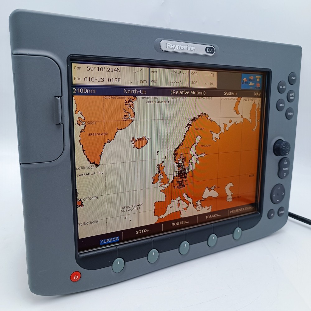 Raymarine E120 MFD Chartplotter Radar Screen Classic Display Marine Navigation