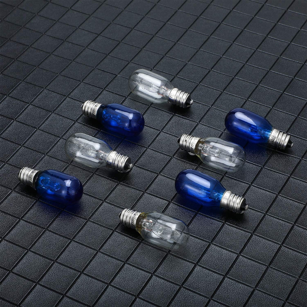 8 Pieces Lighted Make up Mirror Bulbs 20W Replacement Bulbs for Double Sided Ill