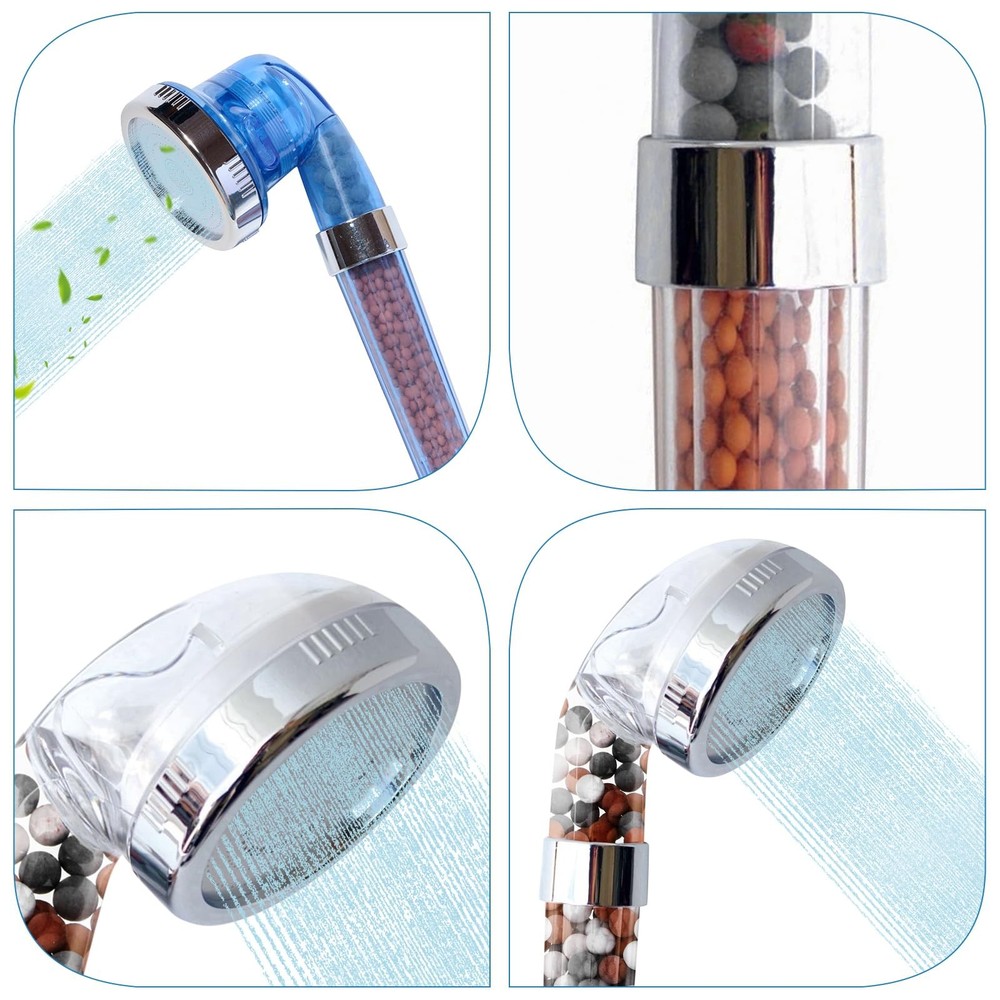 HekouJiub 3 Packs Shower Envy Refills，Mineral orange, white and gray