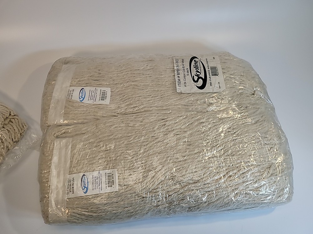 6 Pack Skyline Professional #24 Cotton Cut-End Mop Head – Model 87613V-RD