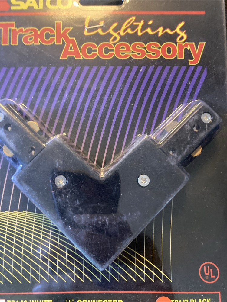 L-Connector for Track Lighting - Black - SATCO-TP147