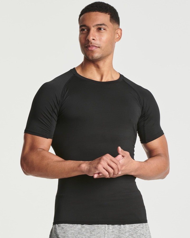 4 Pack: Mens Short Sleeve Shirts Compression Base Layer Tight Thermal Undersh...