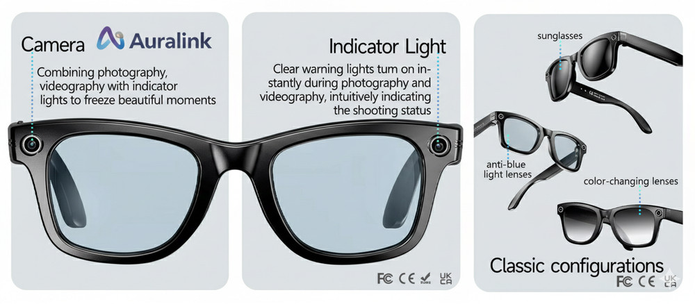Smart Glasses HD Camera Bluetooth • iOS/Android | Oakley Meta Alternative