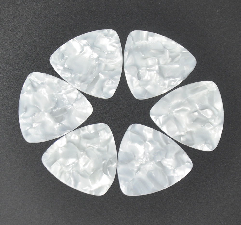 Celluloid 346 Rounded Triangle Guitar Picks 0.71mm 100Pcs Assorted Colors