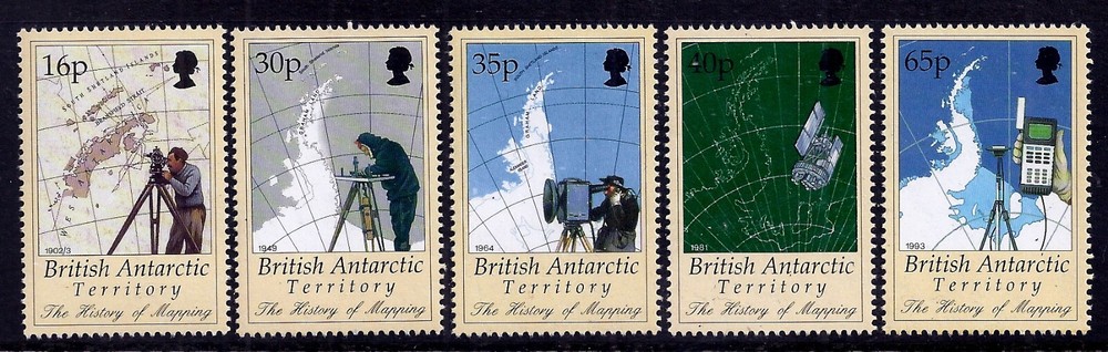 British Antarctic Terr. 1998 Mapping set fine fresh MNH