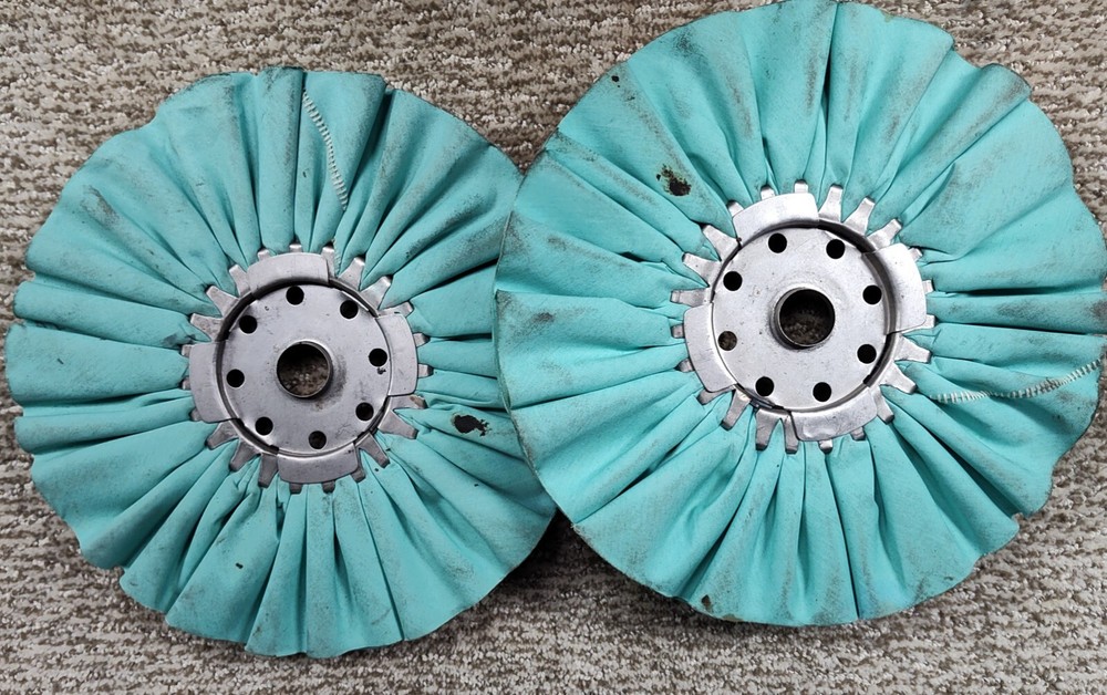 10" CLOTH BUFFING WHEEL 1" CENTER HUB 2 WHEELS