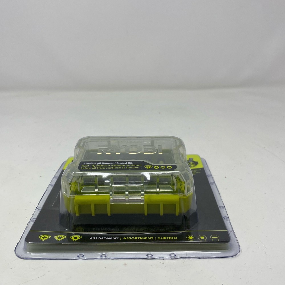 Ryobi 12-Pc 2" Diamond Grit Impact Driver Bit Set - Green